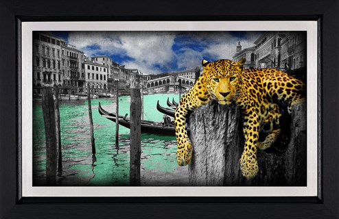 Hanging in Venice by Lars Tunebo - Framed Paper On Board